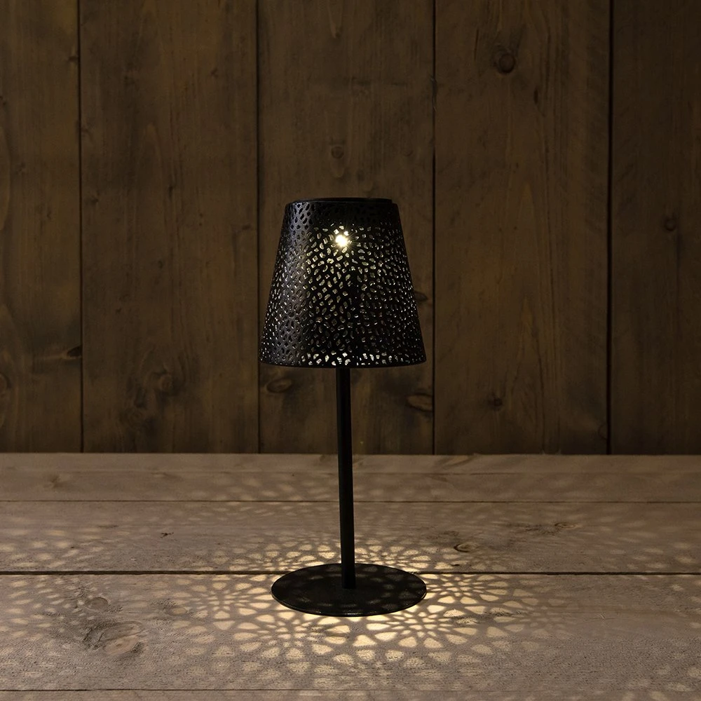 Anna's Collection Solar Tafellamp Metaal Zwart 12 X 12 X 28 Cm 3 Anna's Collection Solar Tafellamp Metaal Zwart 12 X 12 X 28 Cm