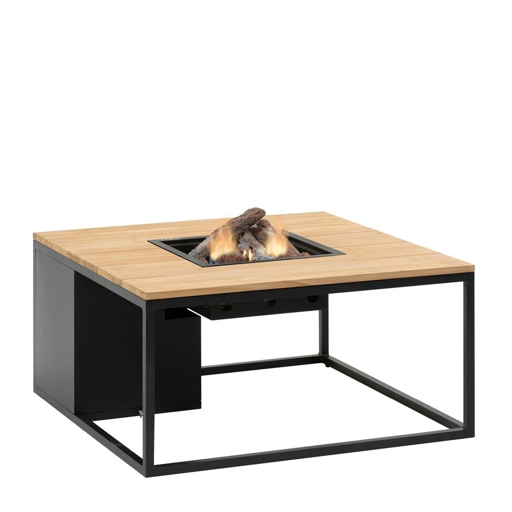COSILOFT 100x100x47 Black Frame/ Teak Top 3 COSILOFT 100x100x47 Black Frame/ Teak Top