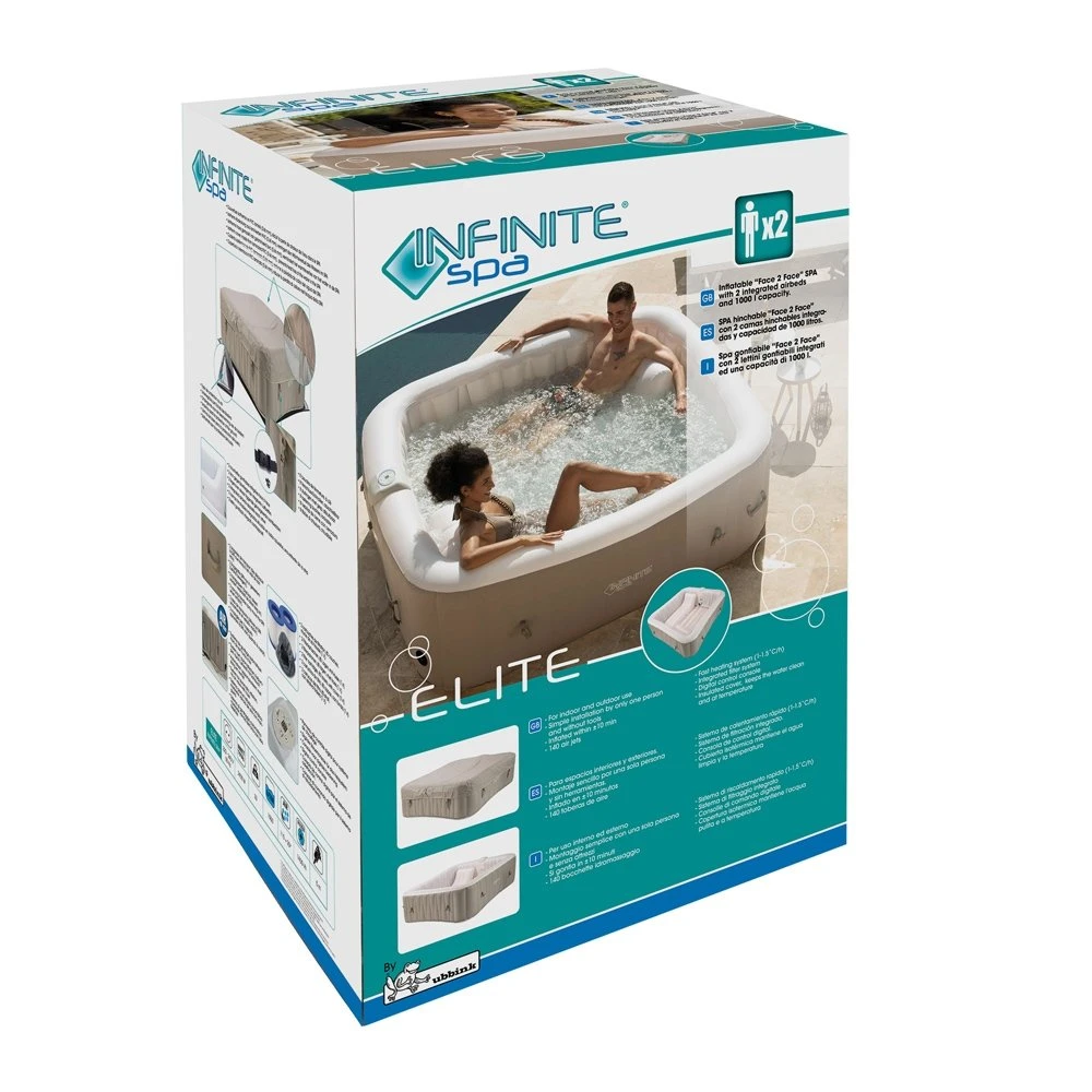 ELITE Infinite® Spa Opblaasbaar 2 Pers. - 198 X 198 X 65 Cm 6 ELITE Infinite® Spa Opblaasbaar 2 Pers. - 198 X 198 X 65 Cm - Afbeelding 4