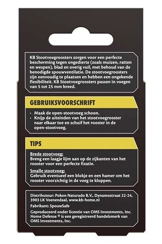 KB Stootvoegrooster RVS 50mm - 10 Stuks 4 KB Stootvoegrooster RVS 50mm - 10 Stuks - Afbeelding 2