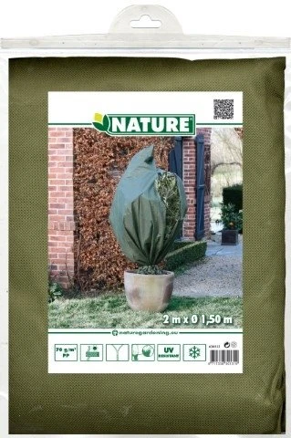 Nature Winterafdekhoes Met Rits Groen Ø150cmx2m 70 G/m² 2 Nature Winterafdekhoes Met Rits Groen Ø150cmx2m 70 G/m²