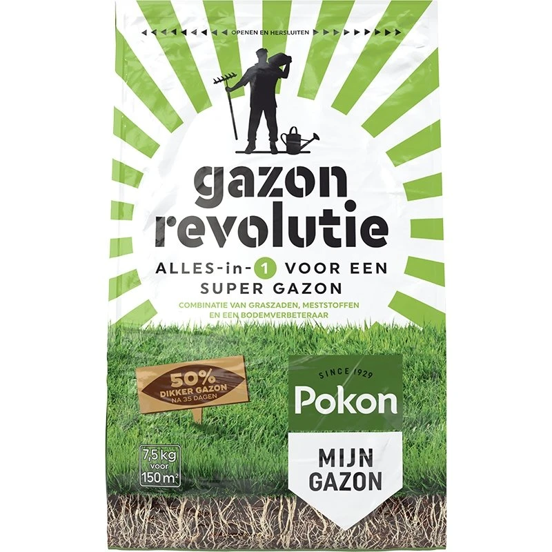 Pokon Gazon Revolutie 7,5kg 3 Pokon Gazon Revolutie 7,5kg
