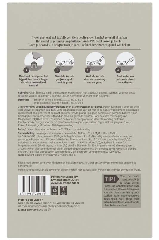 Pokon Tuinmest 2,5kg 4 Pokon Tuinmest 2,5kg - Afbeelding 2