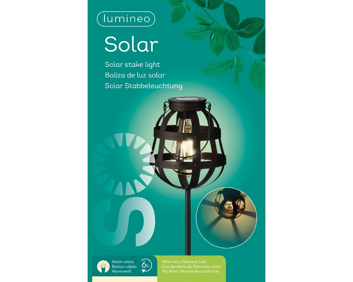 Lumineo Solar Steker Zwart 5 Lumineo Solar Steker Zwart - Afbeelding 3