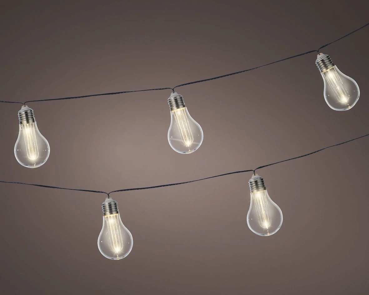 Lumineo Solar Partyverlichting 10 Lamps - 450 Cm 4 Lumineo Solar Partyverlichting 10 Lamps - 450 Cm - Afbeelding 2