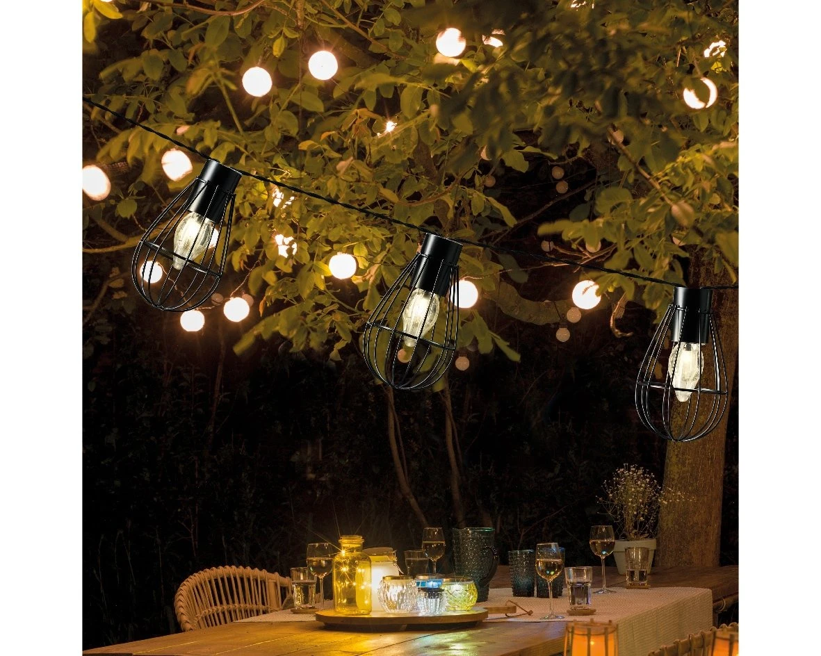 Lumineo Solar Partyverlichting 8 Lamps - 350 Cm 4 Lumineo Solar Partyverlichting 8 Lamps - 350 Cm - Afbeelding 2