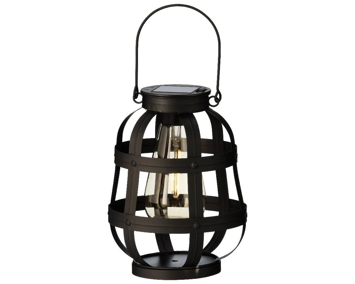 Lumineo Solar Lantaarn Zwart - Ø 14 Cm 3 Lumineo Solar Lantaarn Zwart - Ø 14 Cm