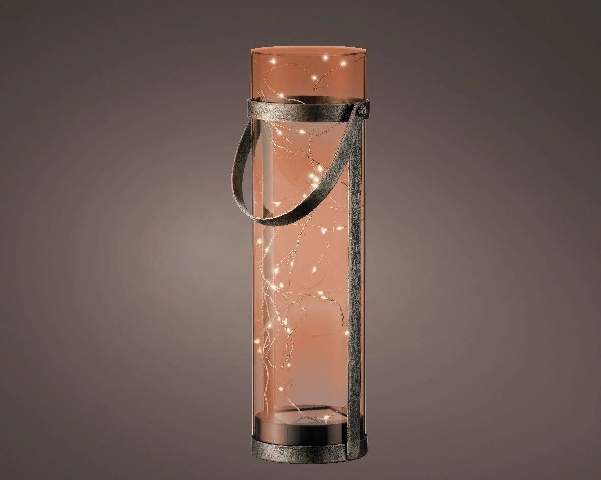 Lumineo Solar Lantaarn Acryl 40 Lamps - Ø 10 Cm 4 Lumineo Solar Lantaarn Acryl 40 Lamps - Ø 10 Cm - Afbeelding 2