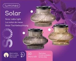 Lumineo Solar Tafellamp 3 Kl. Ass - Ø 16 Cm -Goedkope Groen & Gereedschap Winkel product 1181x944 6258120f07df4 l